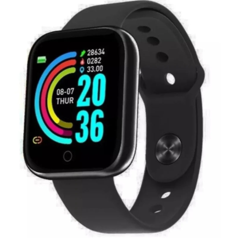 Smartwatch D20 Unissex – Monitoramento Inteligente para Android & iOS