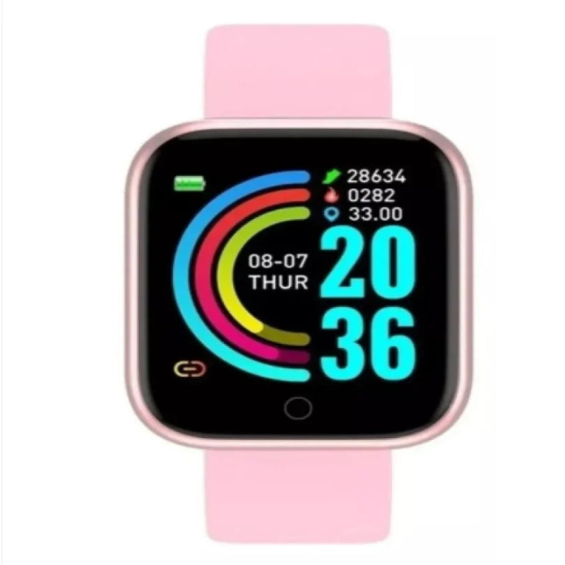 Smartwatch D20 Unissex – Monitoramento Inteligente para Android & iOS
