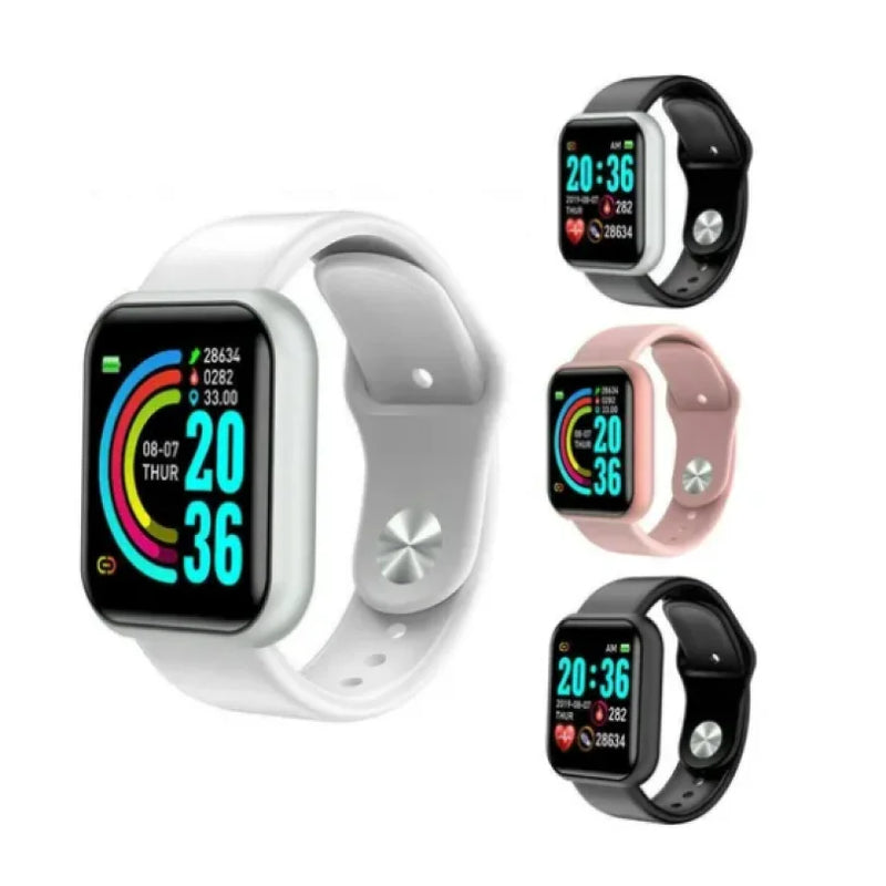 Smartwatch D20 Unissex – Monitoramento Inteligente para Android & iOS