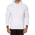 Moletom Masculino Básico com Capuz Branco & Preto – Estilo Casual 4 Estações