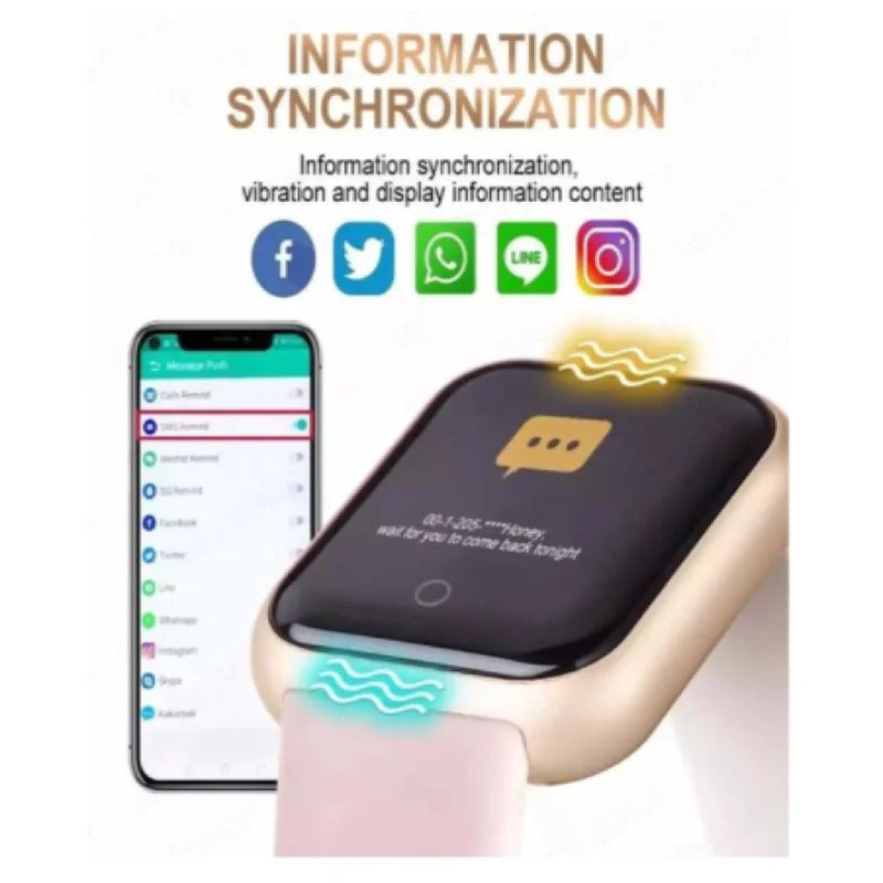 Smartwatch D20 Unissex – Monitoramento Inteligente para Android & iOS