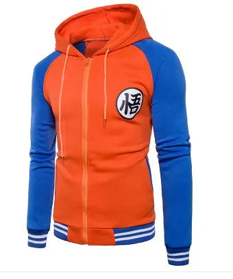 Tendência novo anime japonês varsity jaqueta com capuz 2018 primavera casual zíper casaco com capuz jaqueta