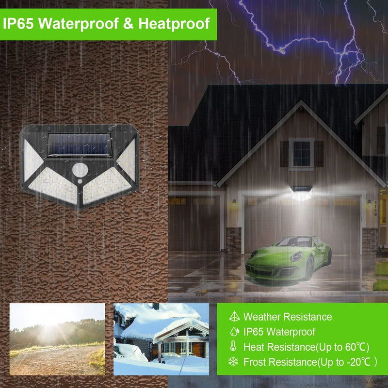 Lâmpada solar multifuncional decoração de jardim ao ar livre luz solar led à prova d' água holofote alimentado por luz solar com sensor de movimento