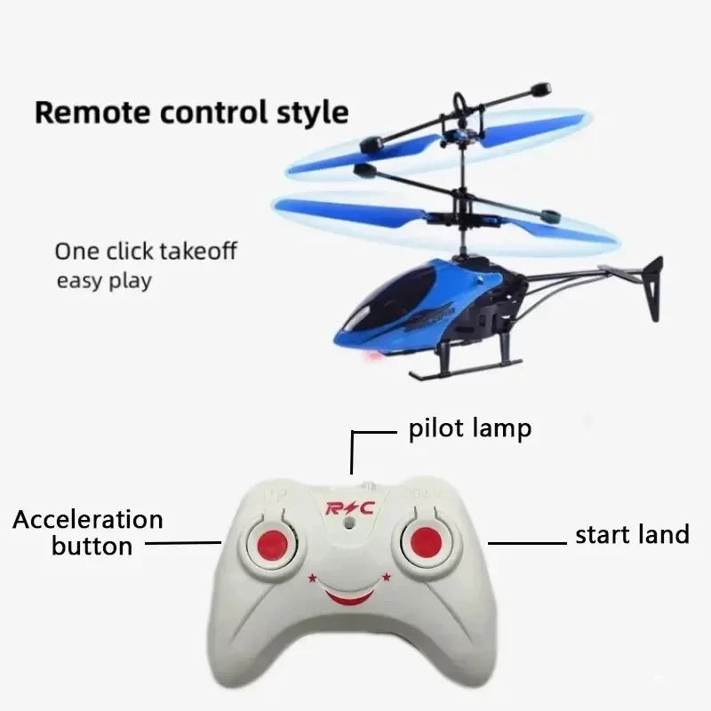 Recarregável mini rc drone remoto seguro resistente a quedas helicópteros rc drone crianças brinquedos (sem bateria de controle remoto)