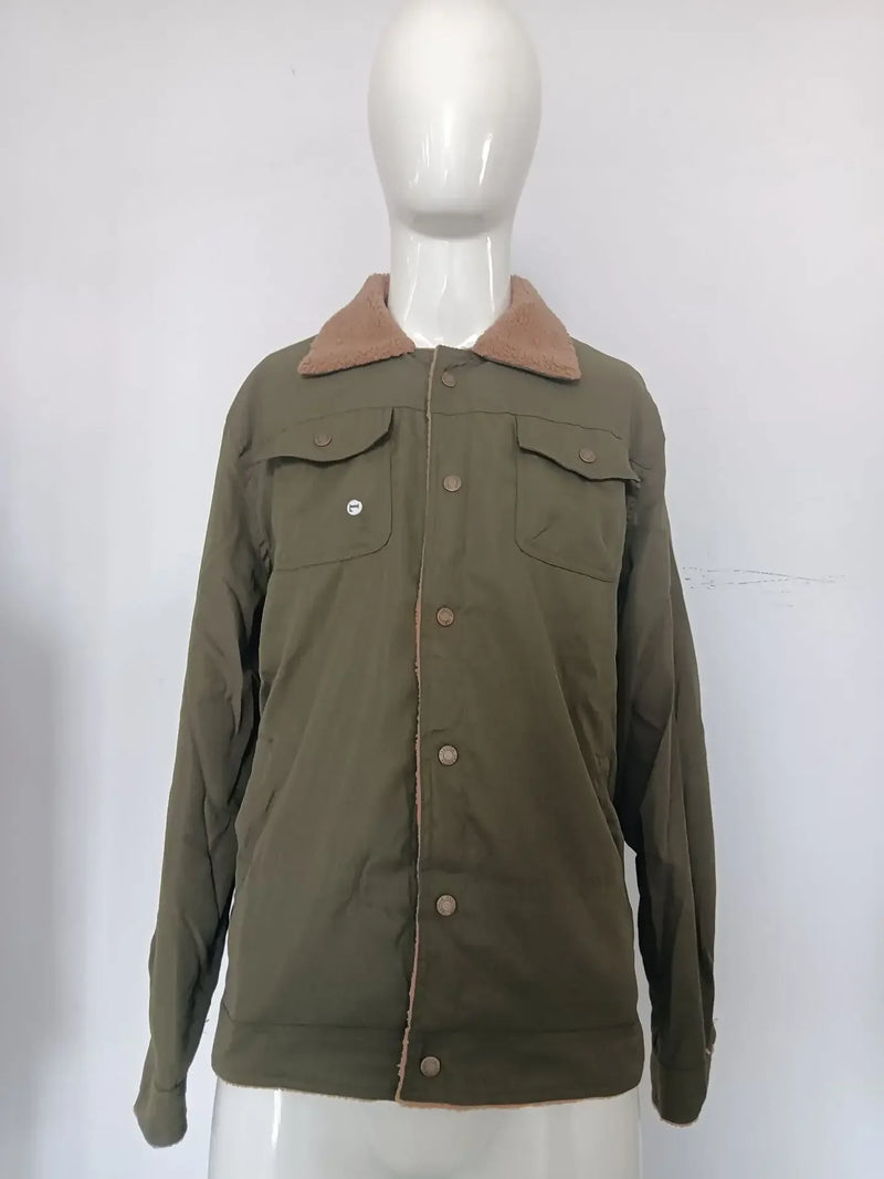 Macacão de algodão de 7 cores do novo fundo de 2024 outono inverno é recreativo a moda da jaqueta masculina