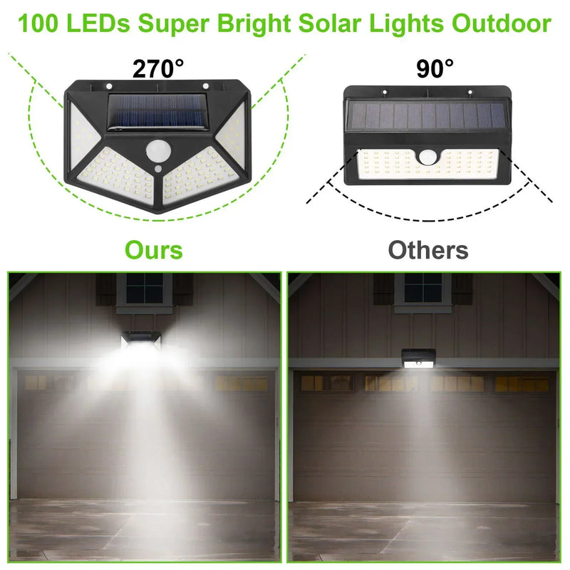 Lâmpada solar multifuncional decoração de jardim ao ar livre luz solar led à prova d' água holofote alimentado por luz solar com sensor de movimento