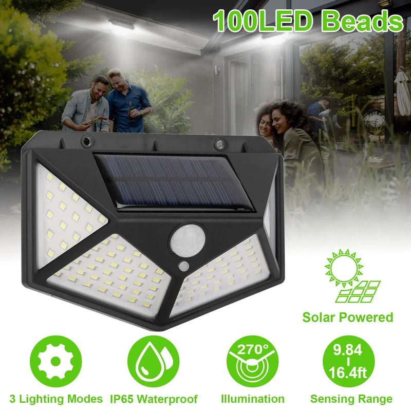 Lâmpada solar multifuncional decoração de jardim ao ar livre luz solar led à prova d' água holofote alimentado por luz solar com sensor de movimento
