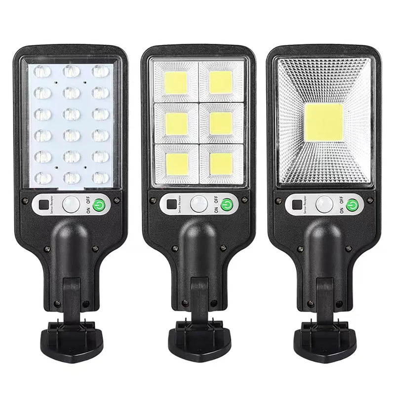 Impermeável Solar LED Wall Light, Indução do Corpo Humano, Jardim, Terraço, Garagem, Pátio e Iluminação Pública, Exterior, 3 Modos