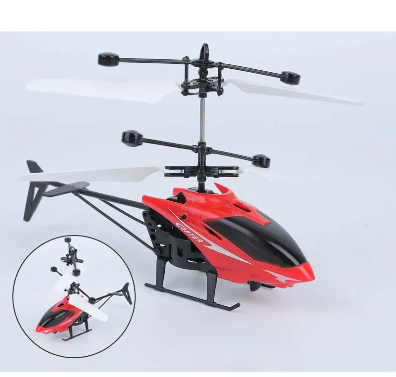 Recarregável mini rc drone remoto seguro resistente a quedas helicópteros rc drone crianças brinquedos (sem bateria de controle remoto)