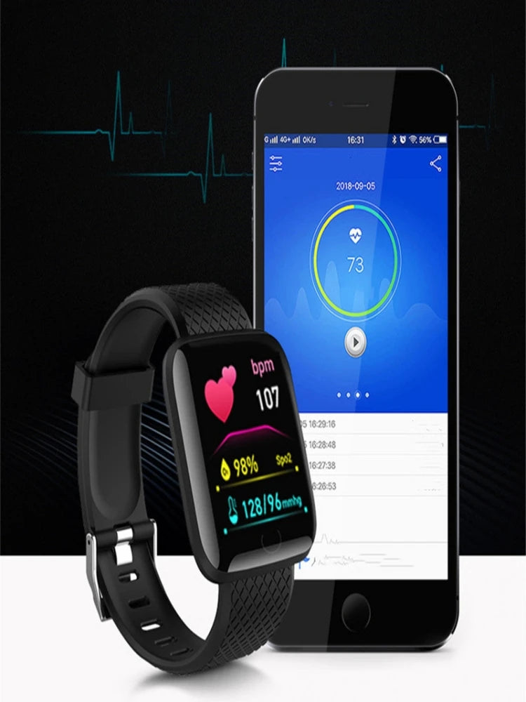Smartwatch masculino feminino relógios de pulso relógio inteligente mensagem monitor de fitness pulseira presente aniversário relógio eletrônico para xiaomi huawei