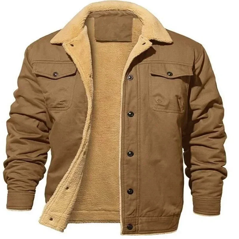 Macacão de algodão de 7 cores do novo fundo de 2024 outono inverno é recreativo a moda da jaqueta masculina