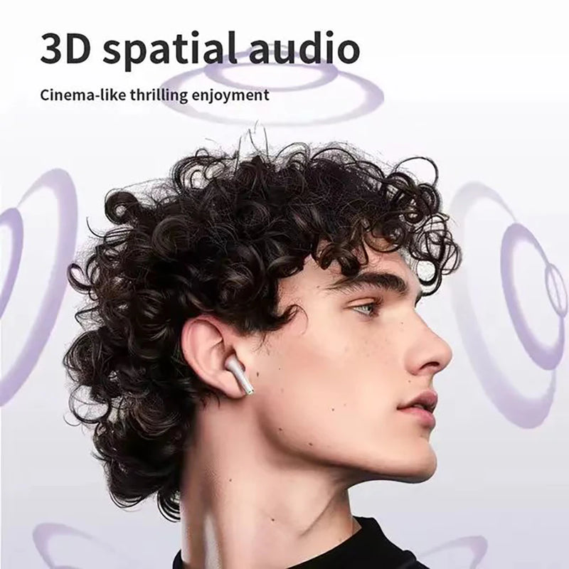Sem fio bluetooth esportes fone de ouvido anc cancelamento ruído ativo inteligente tela led com microfone fones para android/ios