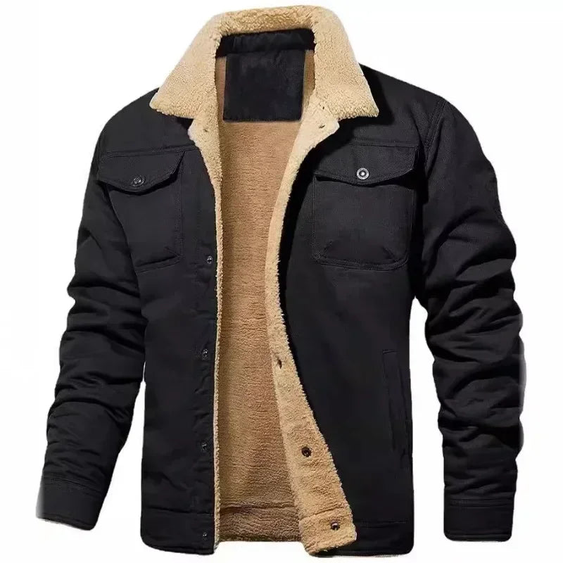 Macacão de algodão de 7 cores do novo fundo de 2024 outono inverno é recreativo a moda da jaqueta masculina