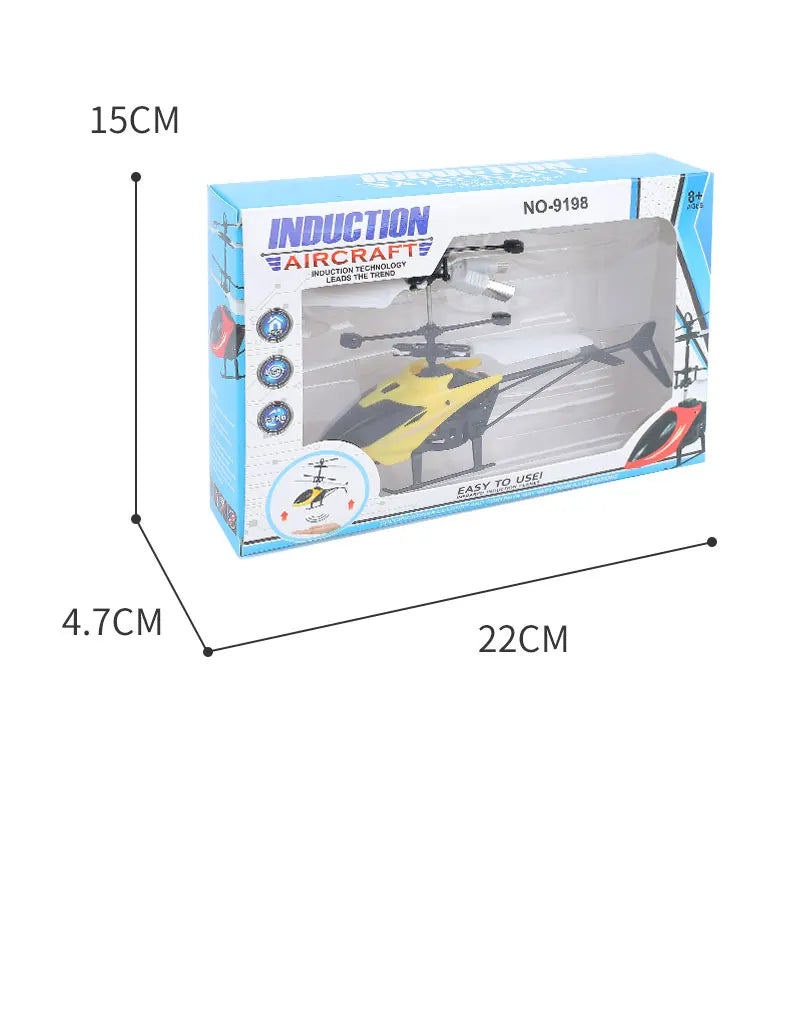 Recarregável mini rc drone remoto seguro resistente a quedas helicópteros rc drone crianças brinquedos (sem bateria de controle remoto)