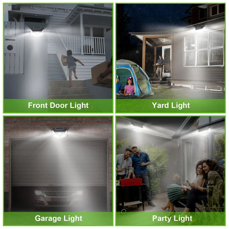Lâmpada solar multifuncional decoração de jardim ao ar livre luz solar led à prova d' água holofote alimentado por luz solar com sensor de movimento
