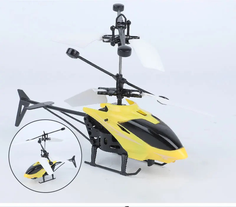 Recarregável mini rc drone remoto seguro resistente a quedas helicópteros rc drone crianças brinquedos (sem bateria de controle remoto)