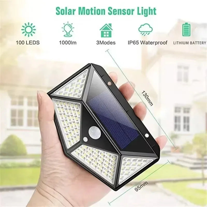 Lâmpada solar multifuncional decoração de jardim ao ar livre luz solar led à prova d' água holofote alimentado por luz solar com sensor de movimento