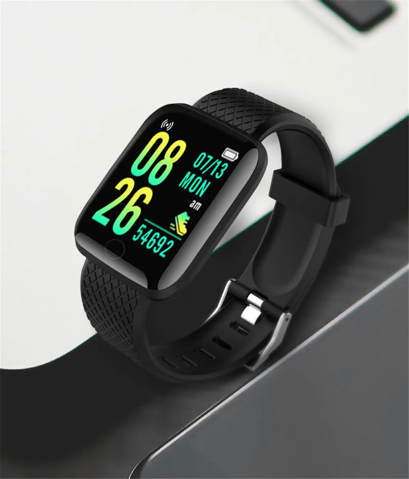 Smartwatch masculino feminino relógios de pulso relógio inteligente mensagem monitor de fitness pulseira presente aniversário relógio eletrônico para xiaomi huawei