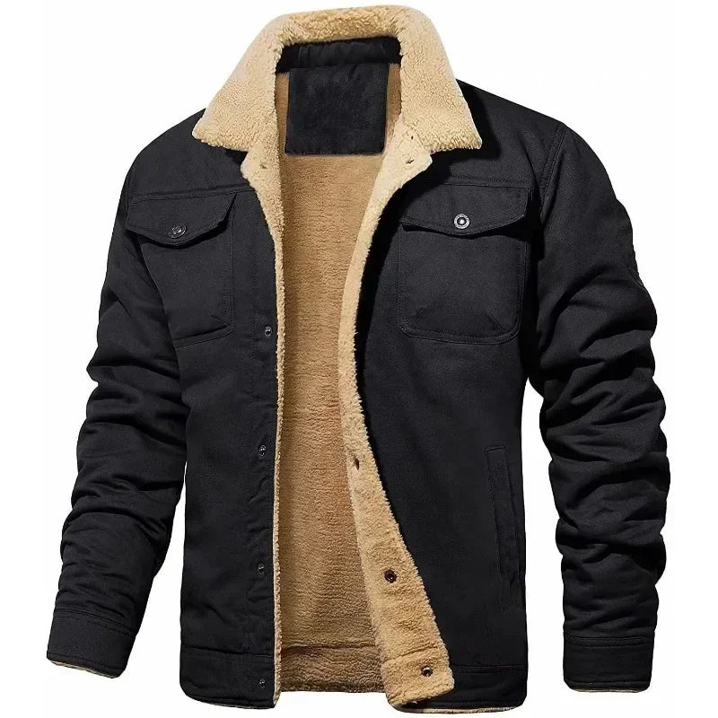Macacão de algodão de 7 cores do novo fundo de 2024 outono inverno é recreativo a moda da jaqueta masculina
