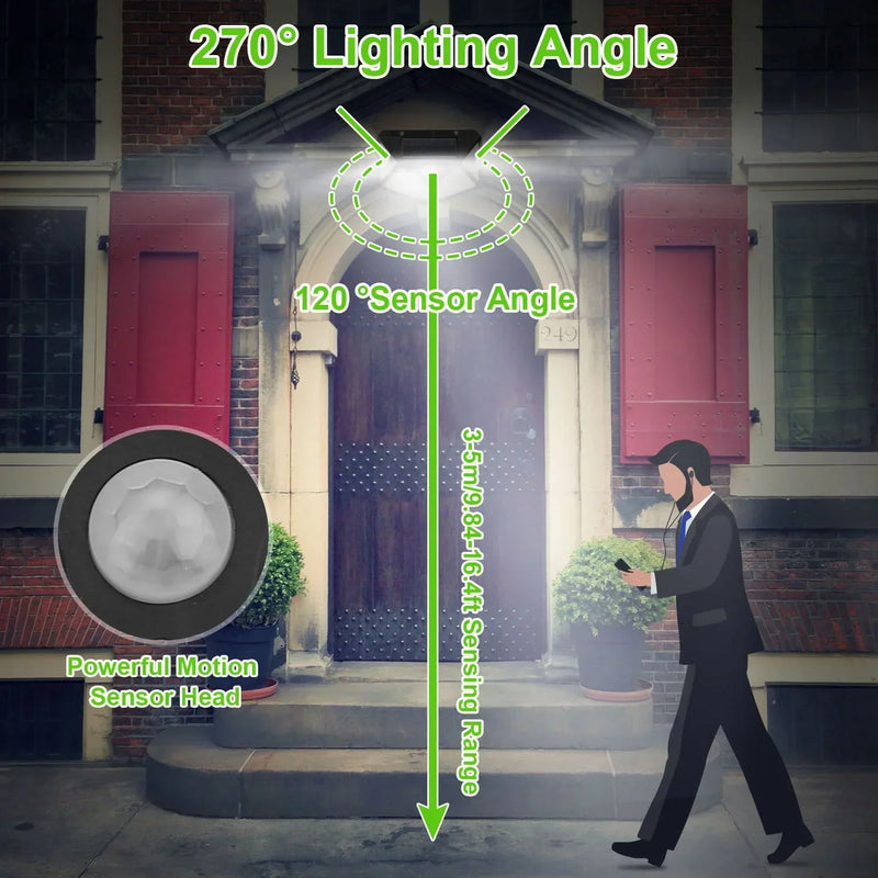 Lâmpada solar multifuncional decoração de jardim ao ar livre luz solar led à prova d' água holofote alimentado por luz solar com sensor de movimento